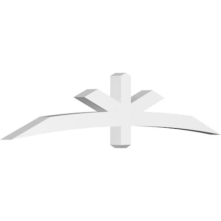 Ekena Millwork Alberta Architectural Grade PVC Gable Bracket, 84"W x 17 1/2"H x 4"D x 4"F, 5/12 Pitch GBP084X18X0404ALB00